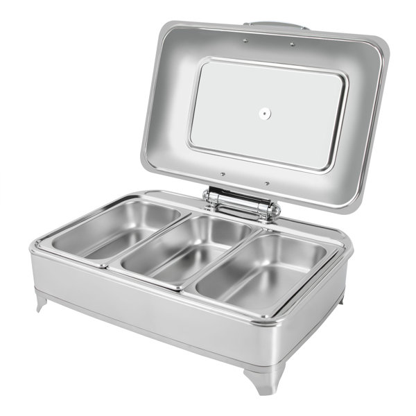 The Party Aisle™ Rectangular Buffet Server and Warming Tray Food Warmer
